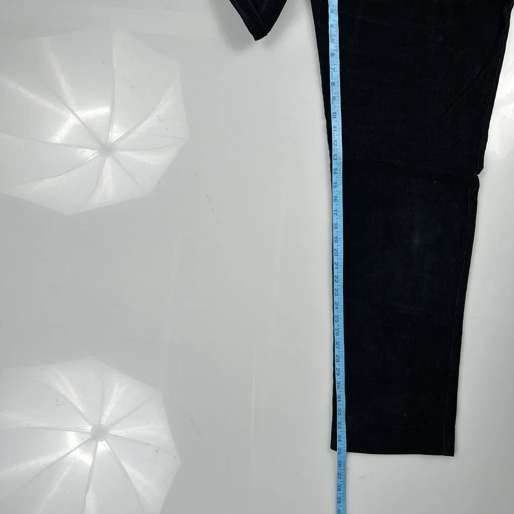Tommy Hilfiger Cord Trousers - 32″ Waist Black Corduroy - Image 5