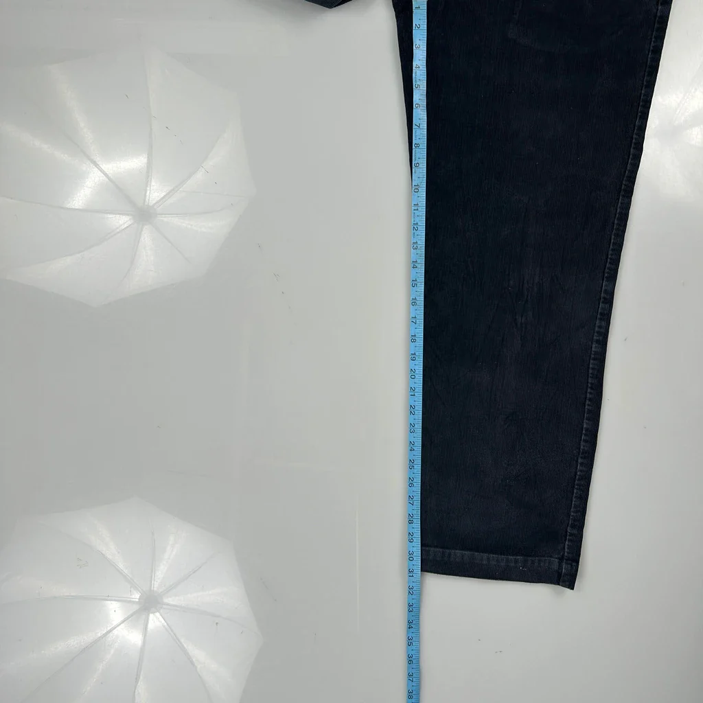 Tommy Hilfiger Cord Trousers - 32″ Waist Blue Cotton - Image 5
