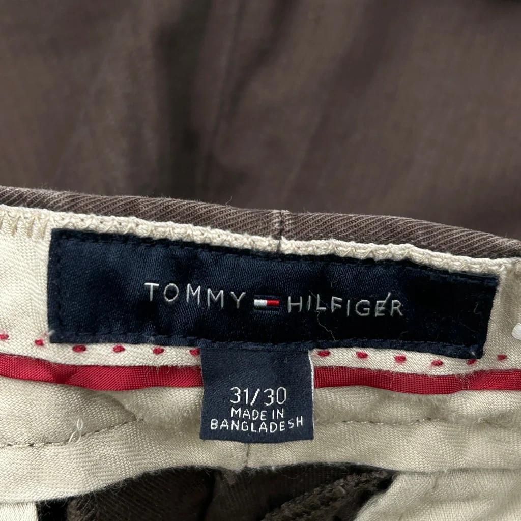 Tommy Hilfiger Cord Trousers - 32″ Waist Brown Cotton - Image 6