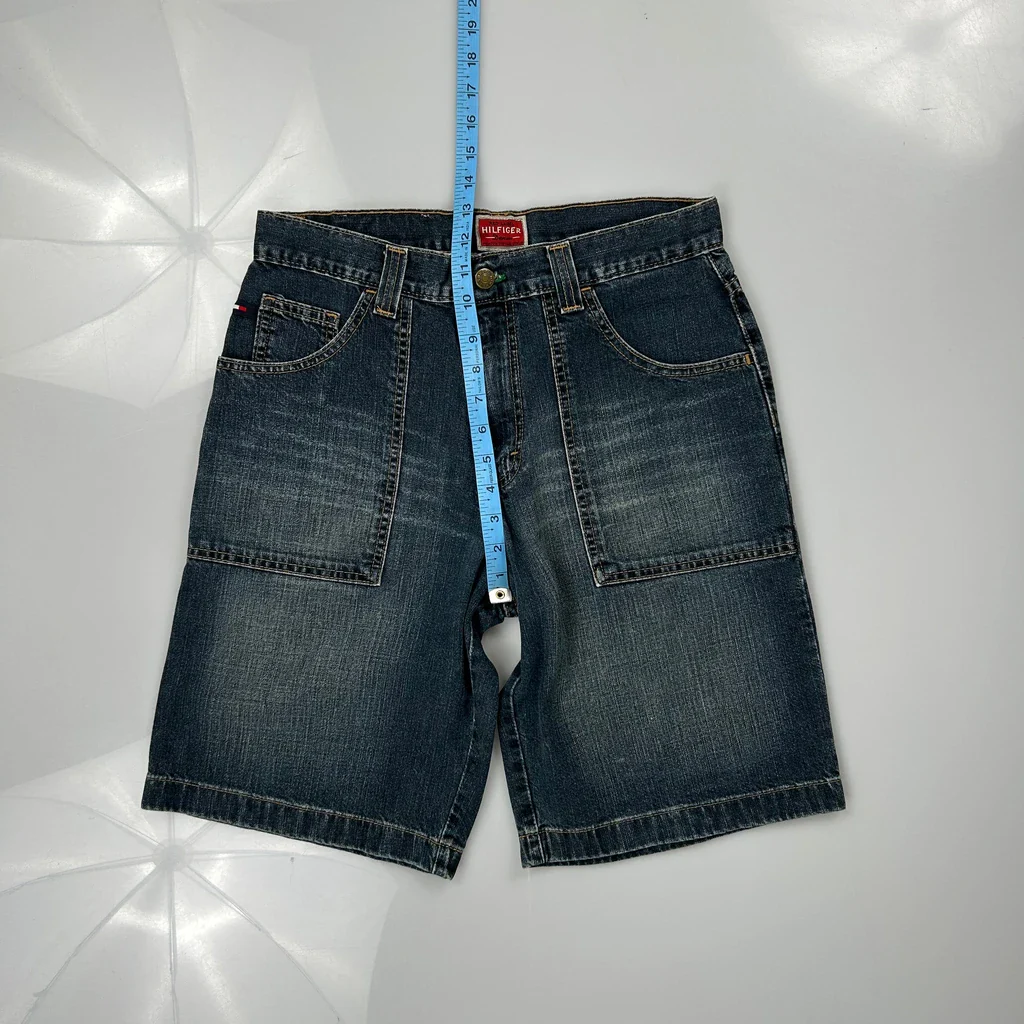Tommy Hilfiger Denim Shorts - 30W 11L Blue Denim - Image 4