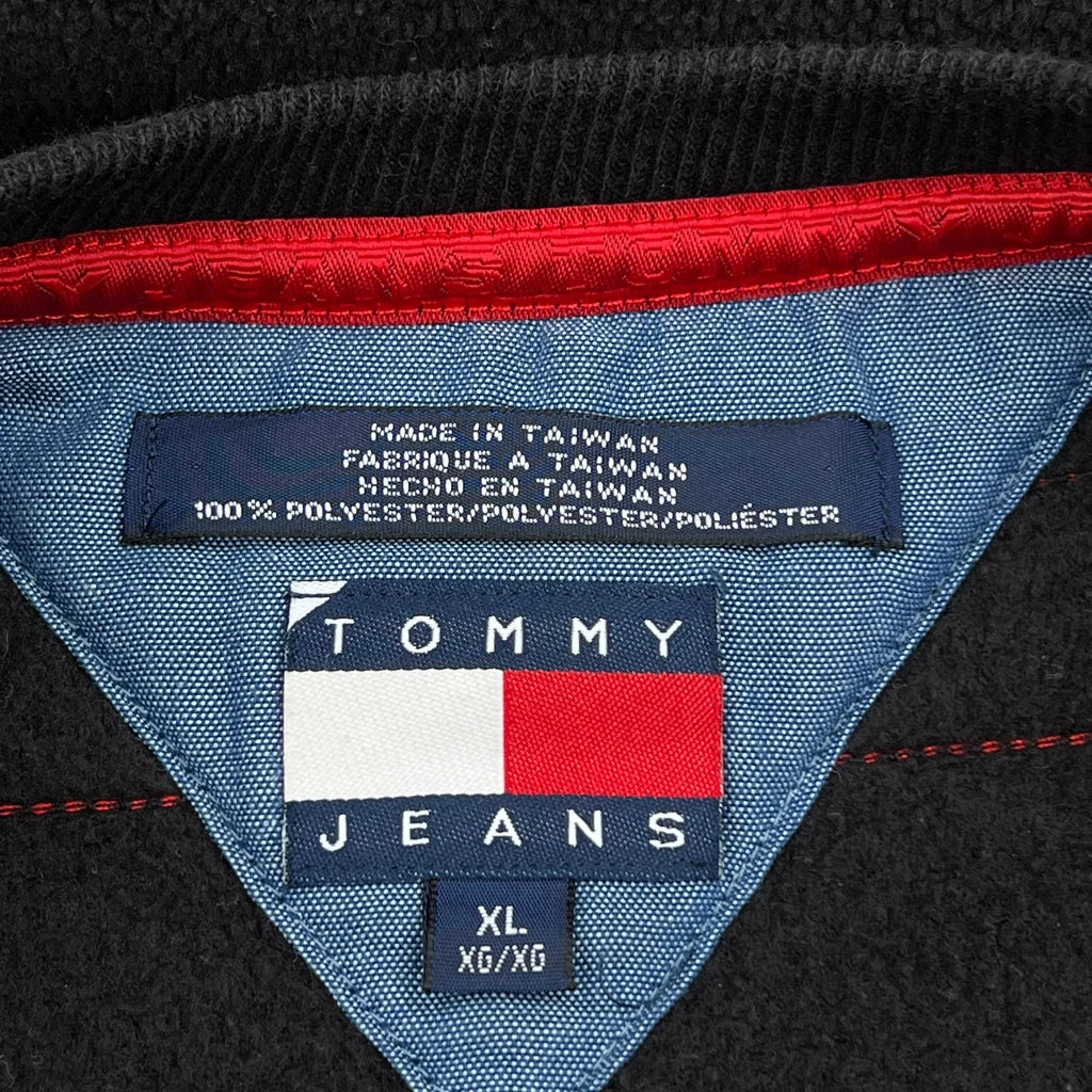 Tommy Hilfiger Denim Spellout Fleece - XL Black Polyester - Image 3