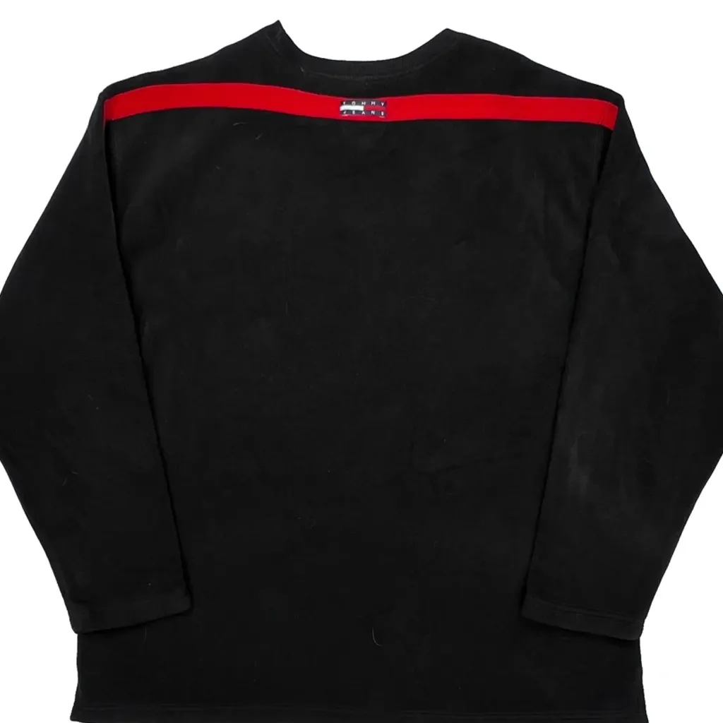 Tommy Hilfiger Denim Spellout Fleece - XL Black Polyester - Image 7