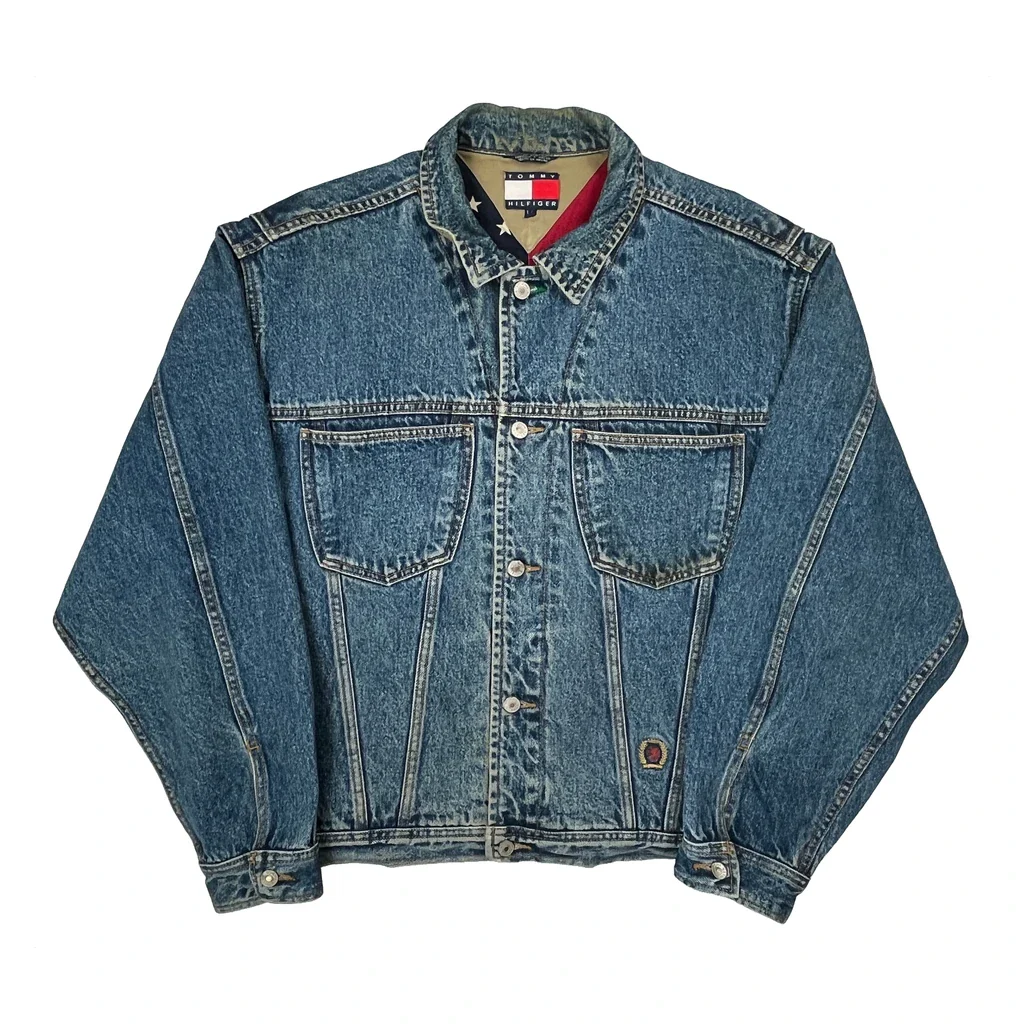 Tommy Hilfiger Denim Jacket - Large Blue Denim