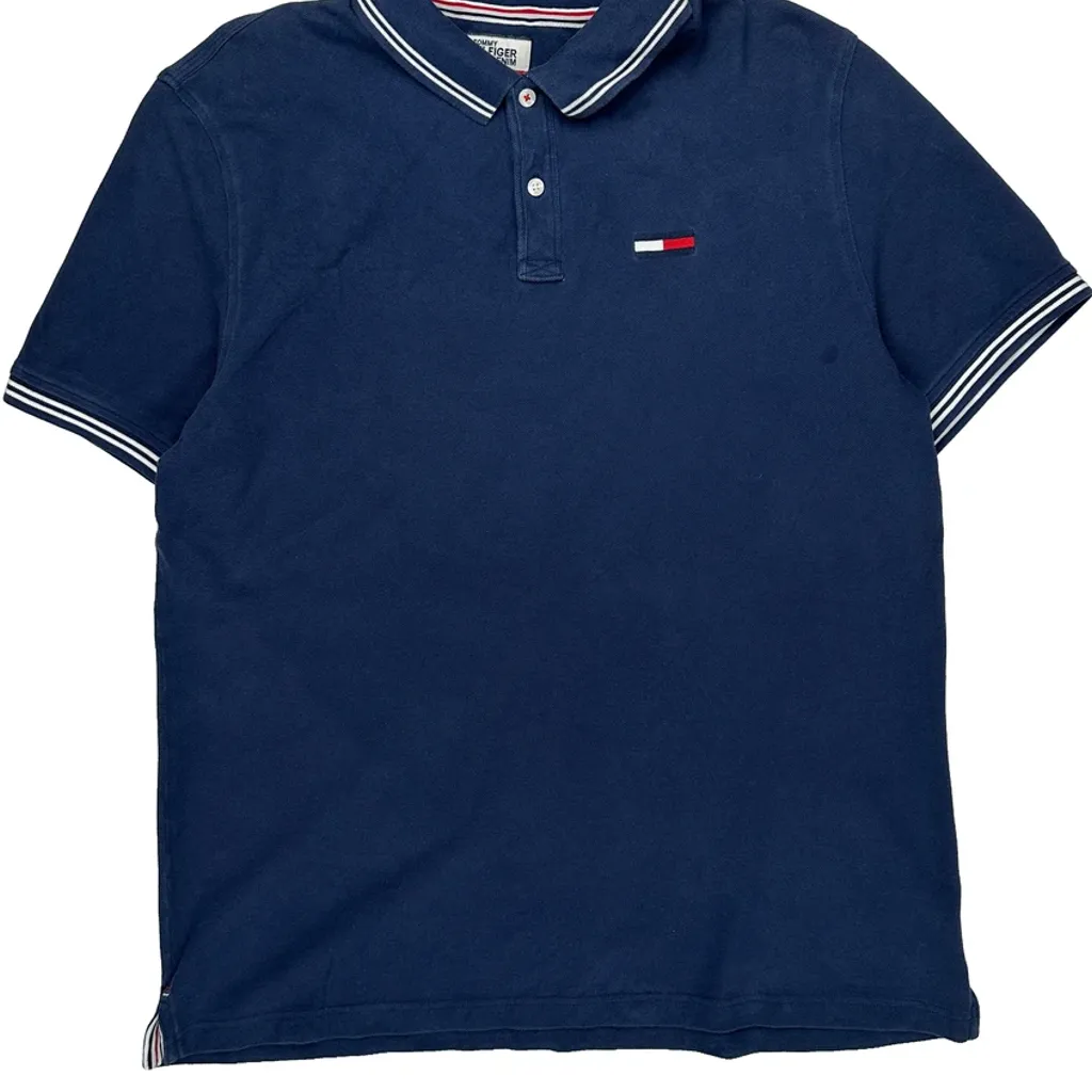 Tommy Hilfiger Denim Polo Shirt - XL Blue Cotton - Image 4