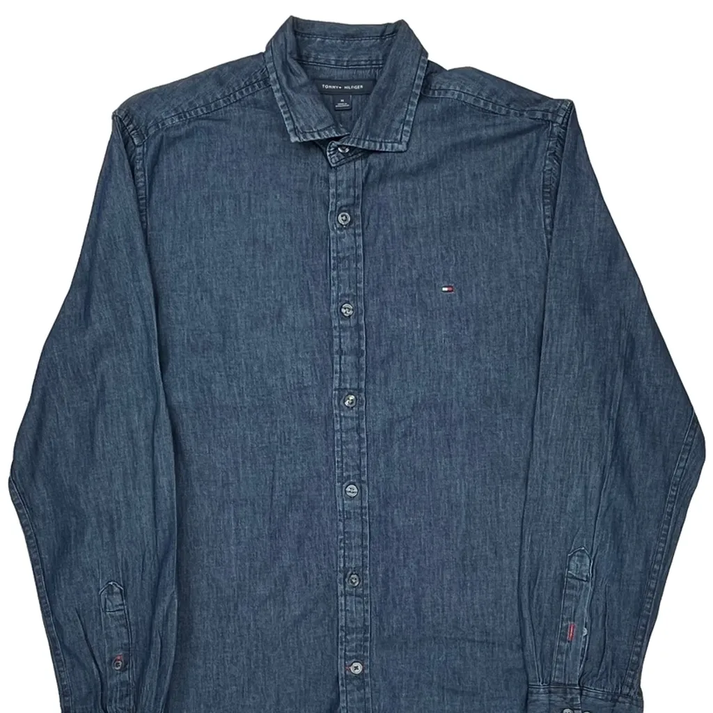 Tommy Hilfiger Denim Shirt - Medium Blue Denim - Image 4