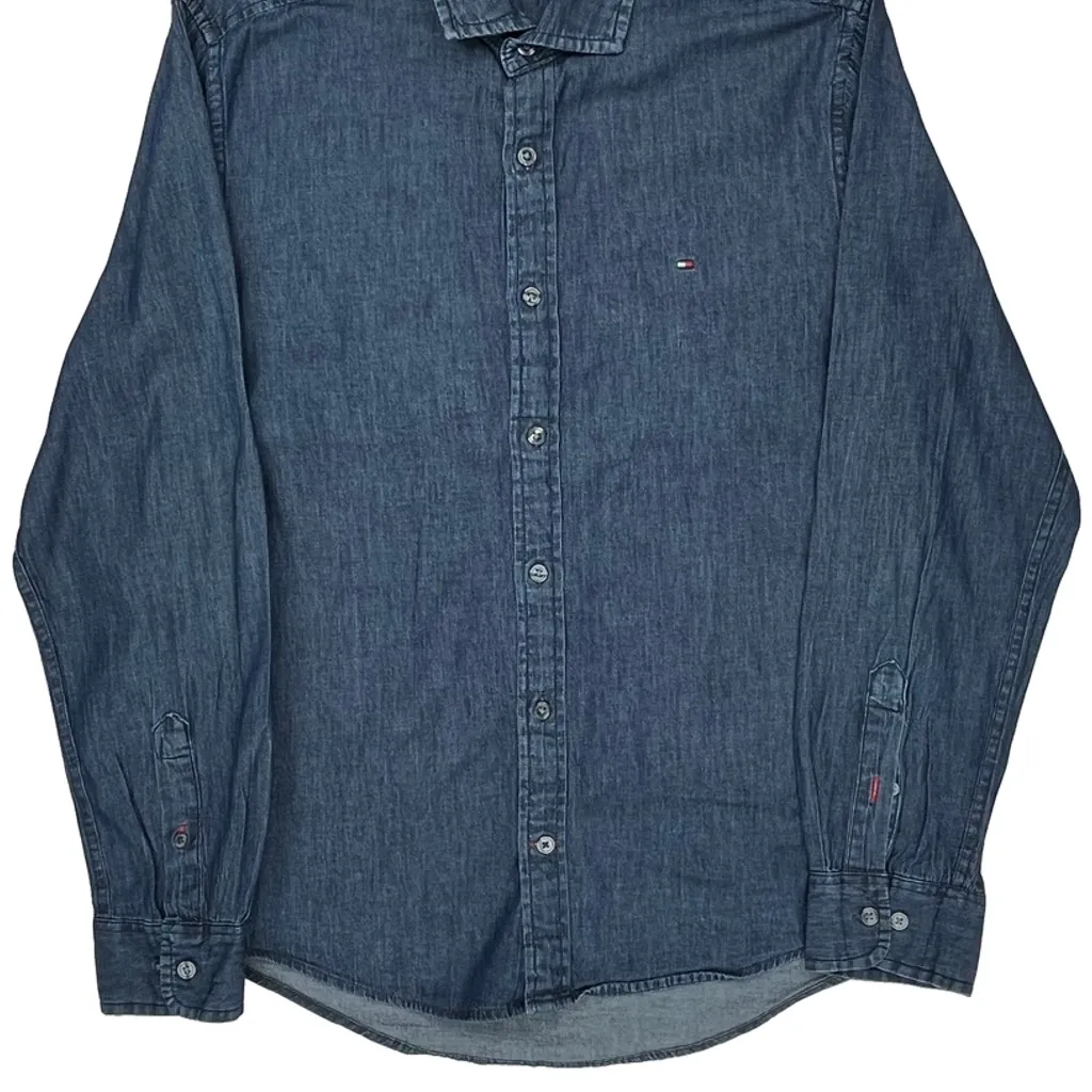 Tommy Hilfiger Denim Shirt - Medium Blue Denim - Image 5