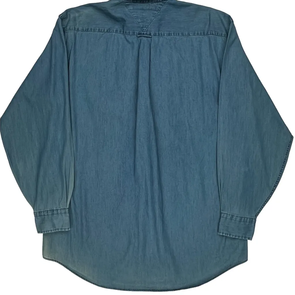 Tommy Hilfiger Denim Shirt - Medium Blue Cotton - Image 6