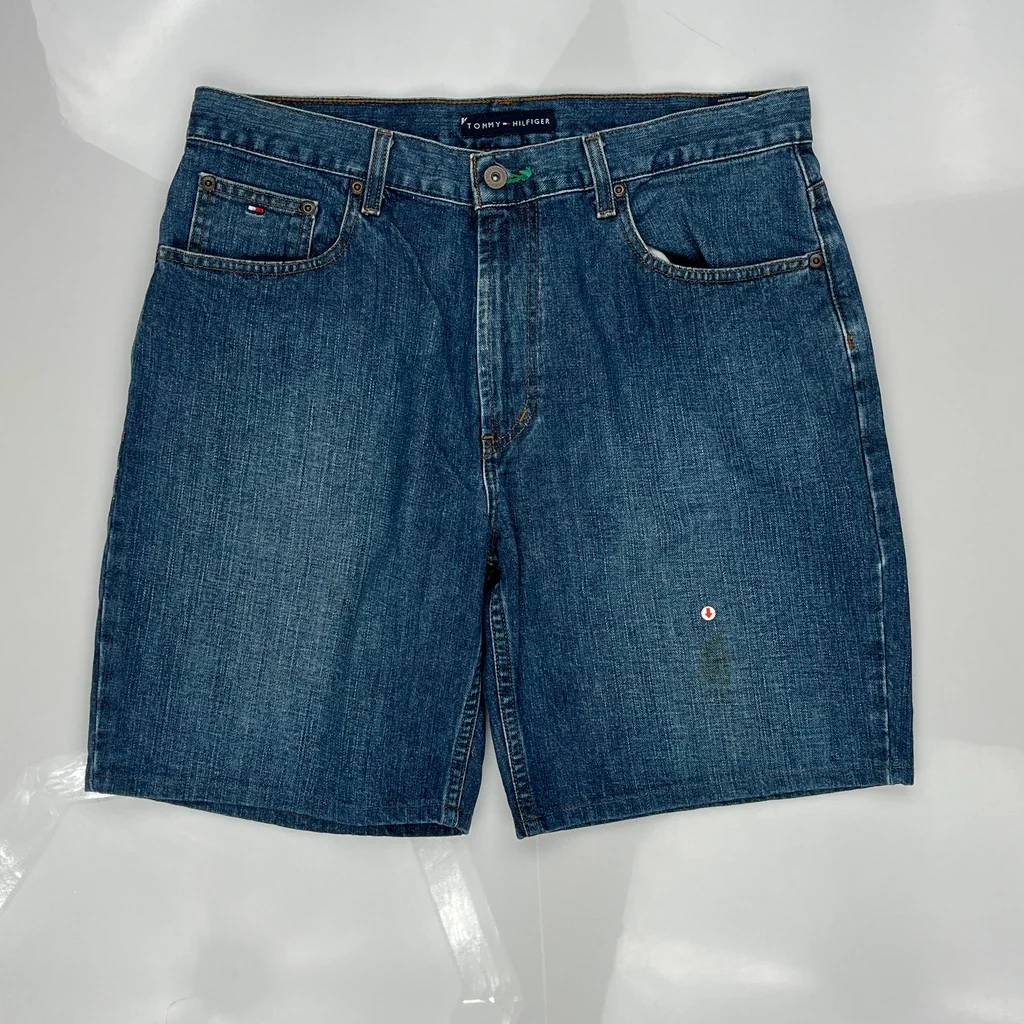 Tommy Hilfiger Denim Shorts - 34W 9L Blue Denim - Image 3
