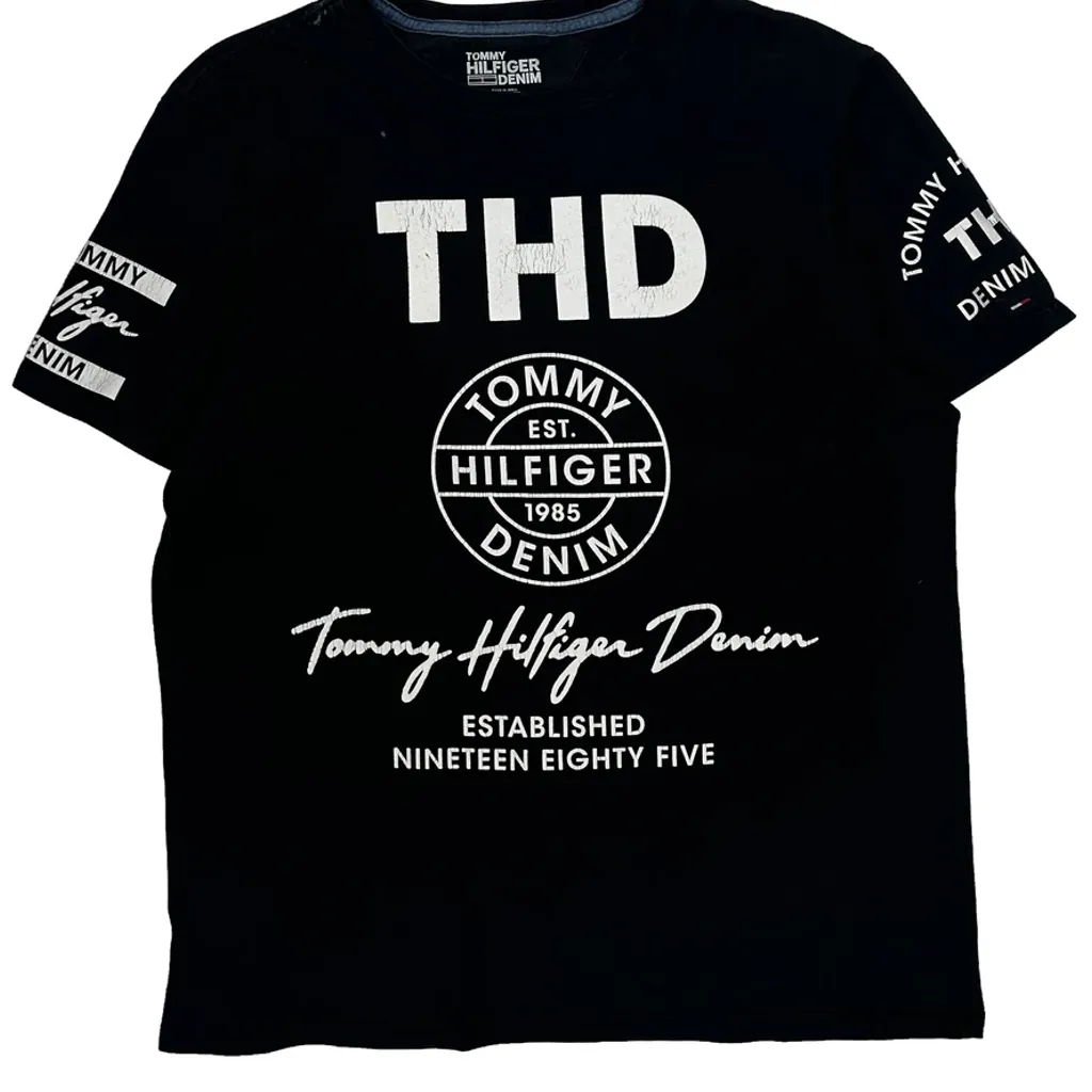 Tommy Hilfiger Denim T-Shirt - Small Black Cotton - Image 5