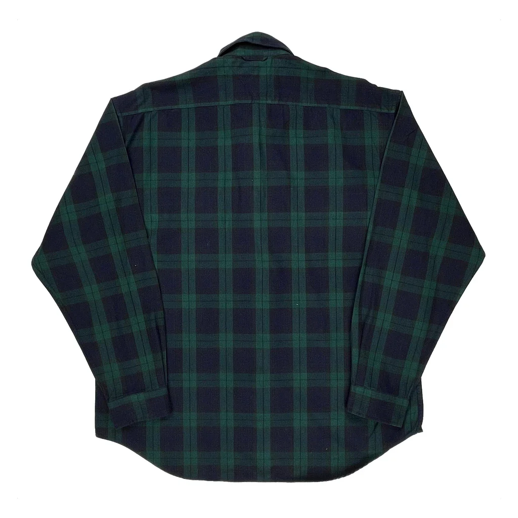 Tommy Hilfiger Checked Flannel Shirt - XL Green Cotton - Image 2