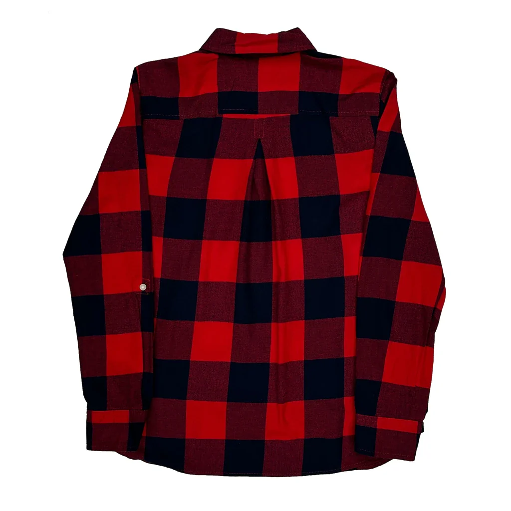 Tommy Hilfiger Checked Flannel Shirt - Small Red Cotton - Image 2