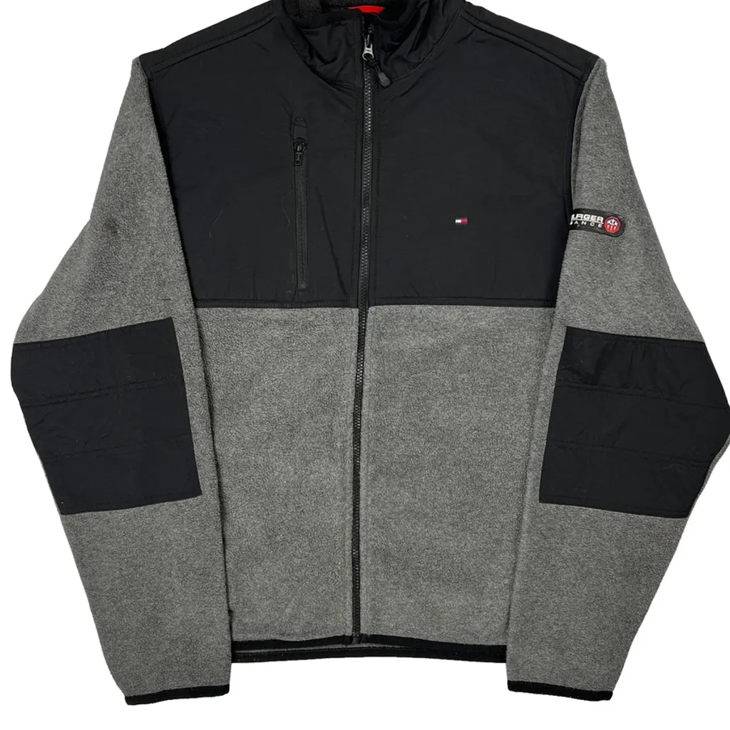 Tommy Hilfiger Fleece Jacket - Medium Black Polyester - Image 5
