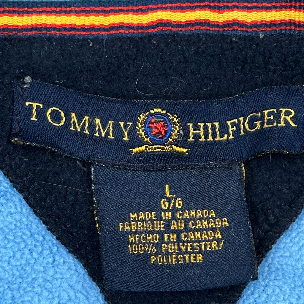 Tommy Hilfiger Fleece Jacket - Large Blue Polyester - Image 3