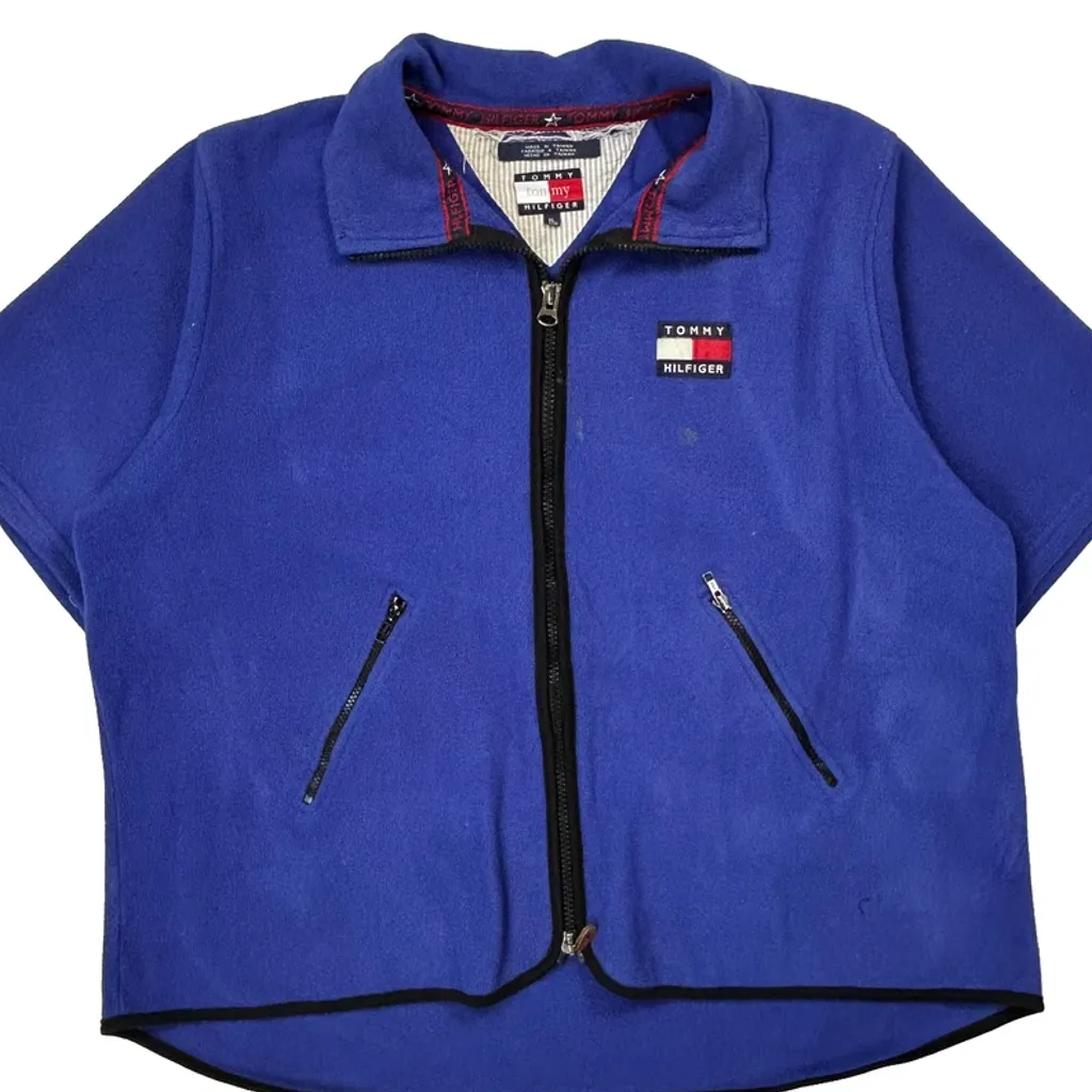 Tommy Hilfiger Fleece Jacket - XL Blue Polyester - Image 4