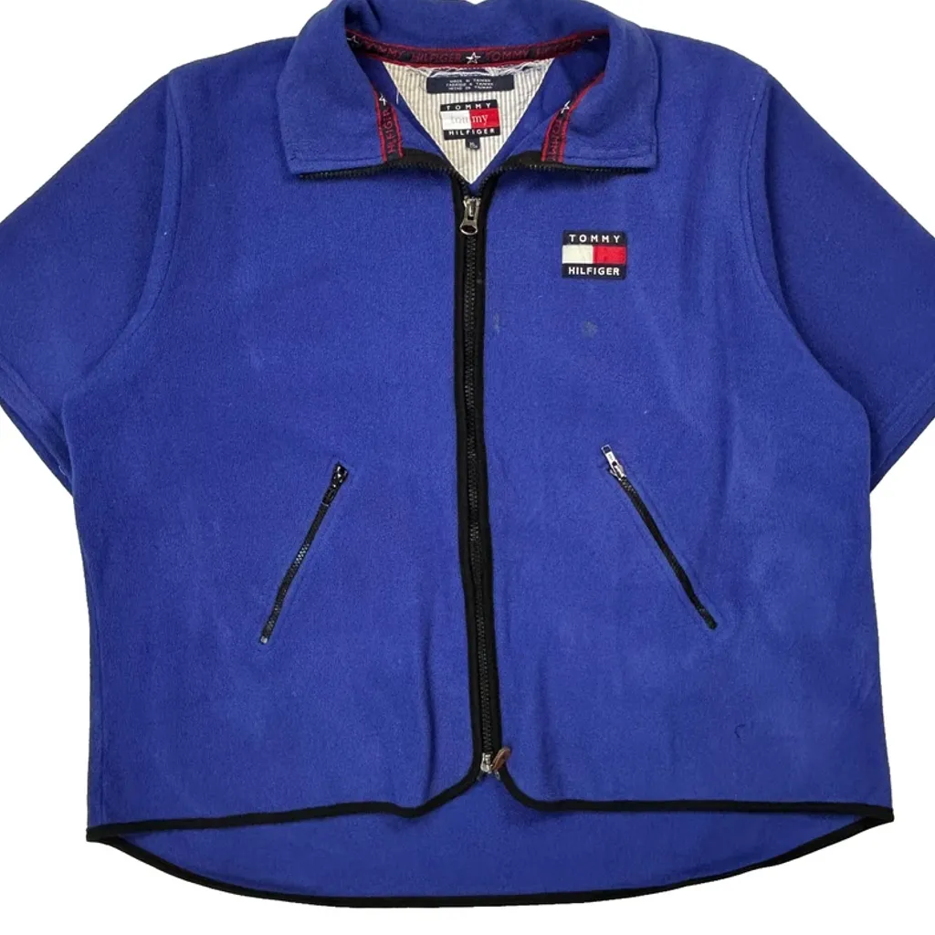 Tommy Hilfiger Fleece Jacket - XL Blue Polyester - Image 5