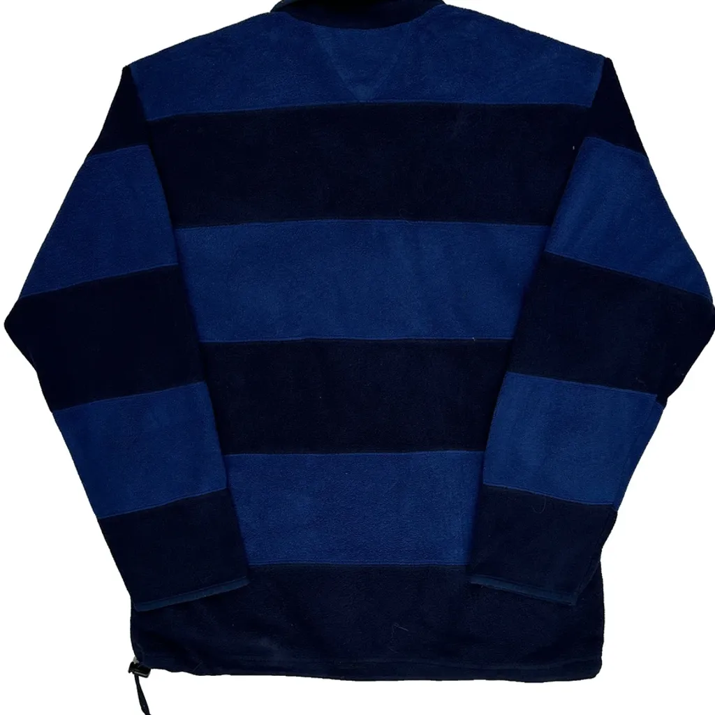 Tommy Hilfiger Striped Fleece - Large Blue Polyester - Image 7