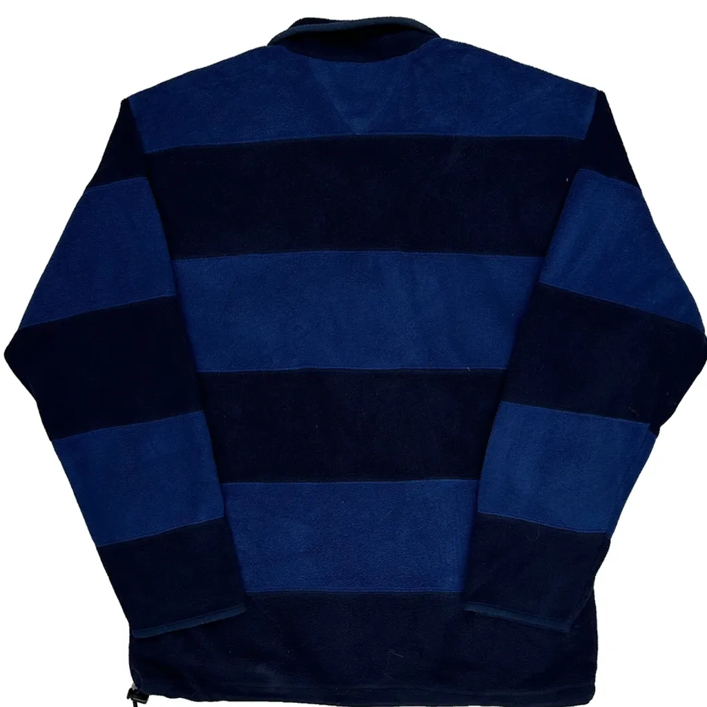 Tommy Hilfiger Striped Fleece - Large Blue Polyester - Image 8