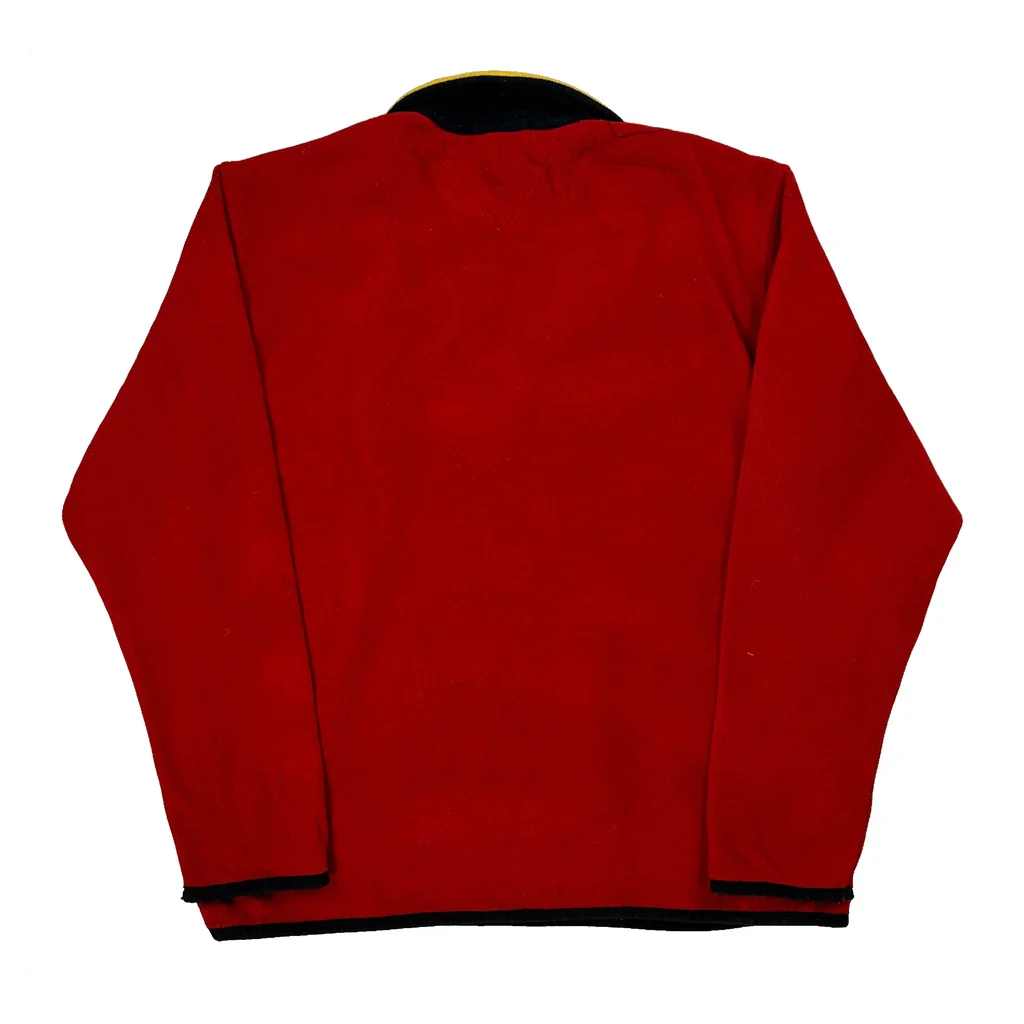 Tommy Hilfiger Collared Fleece - Medium Red Polyester - Image 2