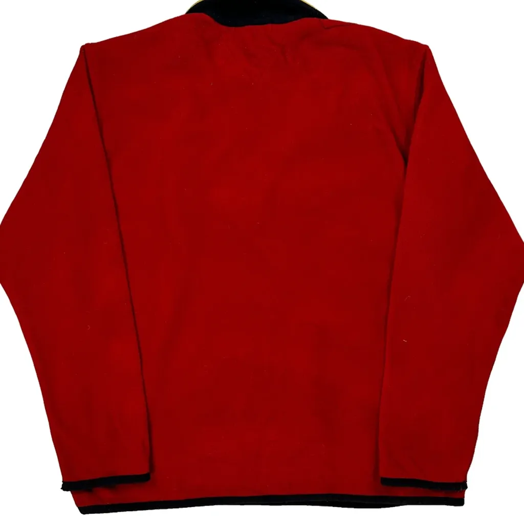 Tommy Hilfiger Collared Fleece - Medium Red Polyester - Image 6