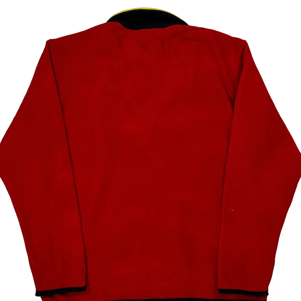 Tommy Hilfiger Collared Fleece - Medium Red Polyester - Image 7