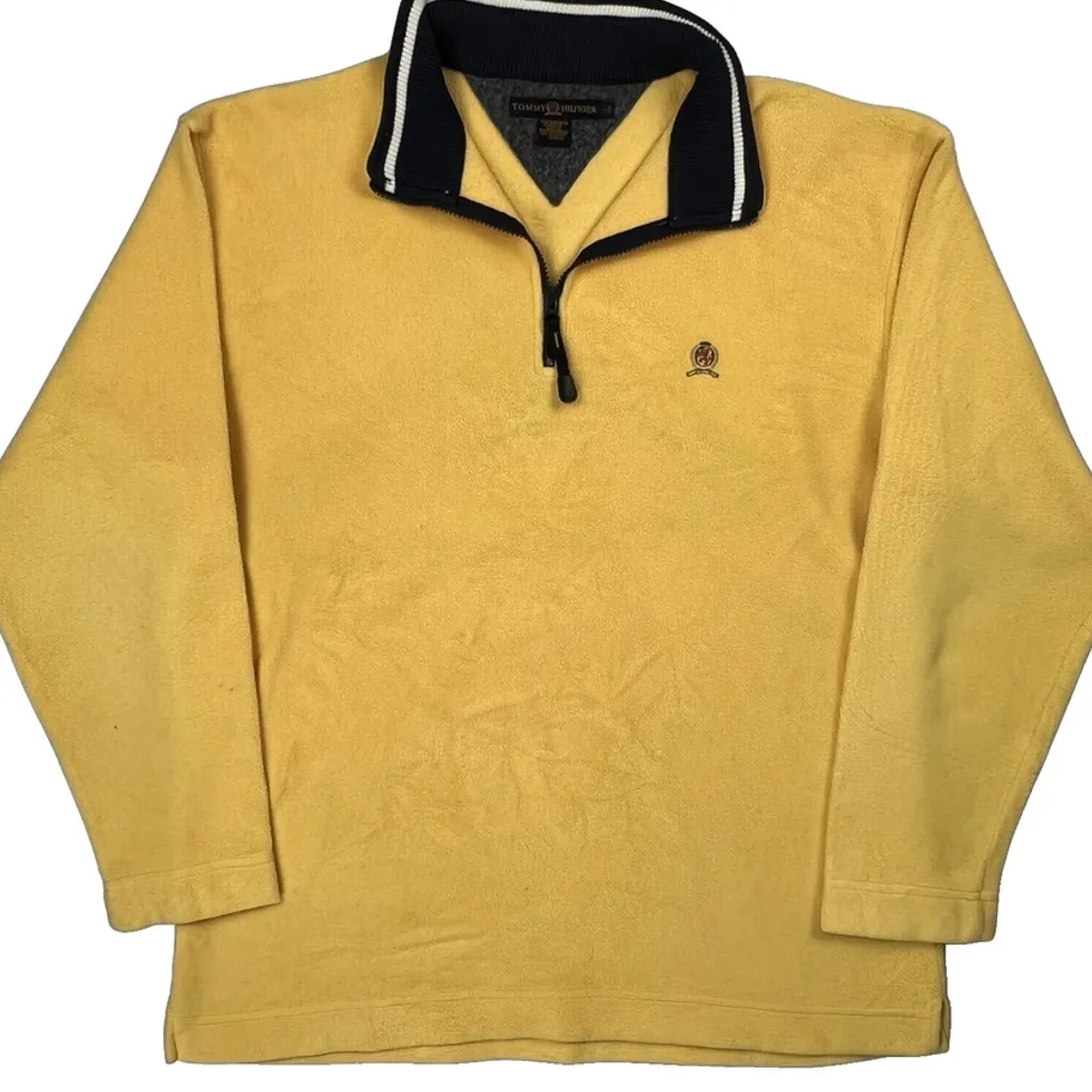 Tommy Hilfiger Fleece - Large Yellow Polyester - Image 4