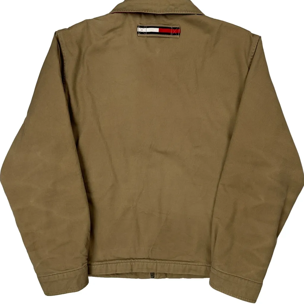 Tommy Hilfiger Canvas Harrington Jacket - Medium Khaki Cotton - Image 6