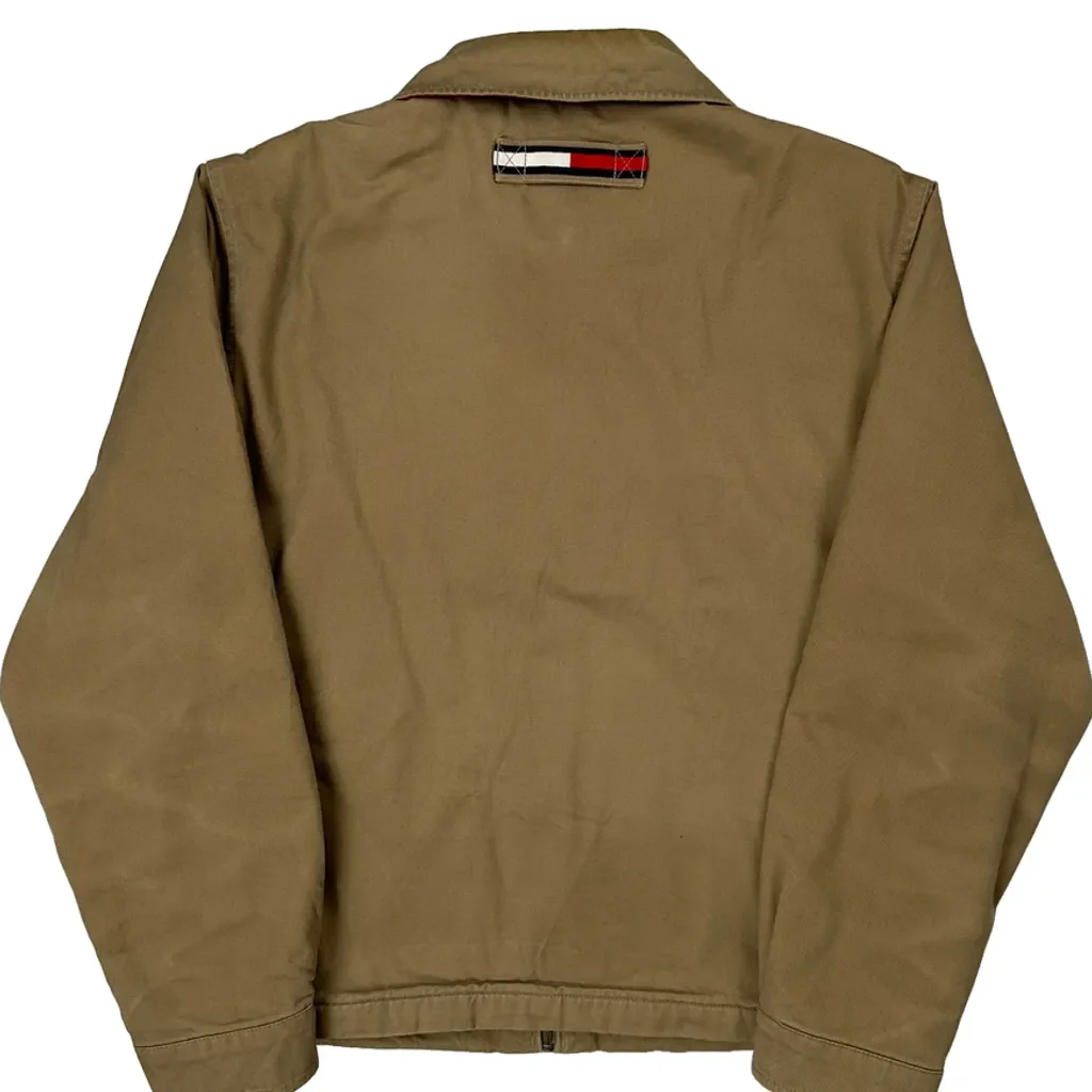 Tommy Hilfiger Canvas Harrington Jacket - Medium Khaki Cotton - Image 7
