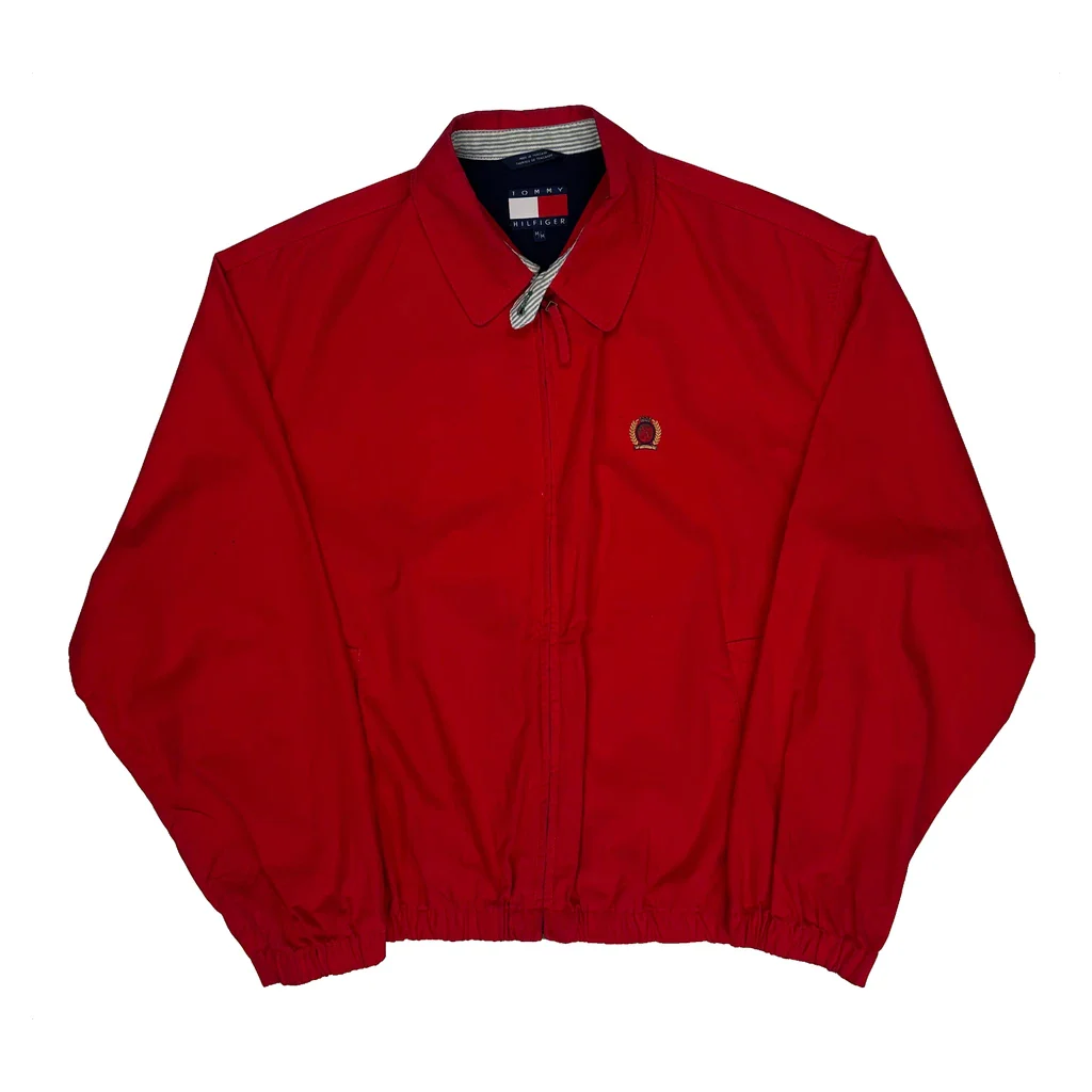 Tommy Hilfiger Harrington Jacket - Medium Red Cotton