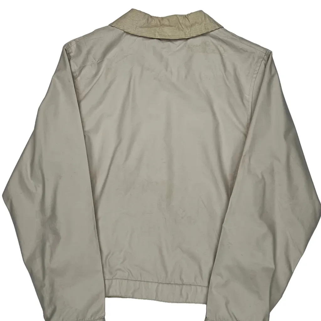 Tommy Hilfiger Cropped Harrington Jacket - Small Beige Cotton - Image 6