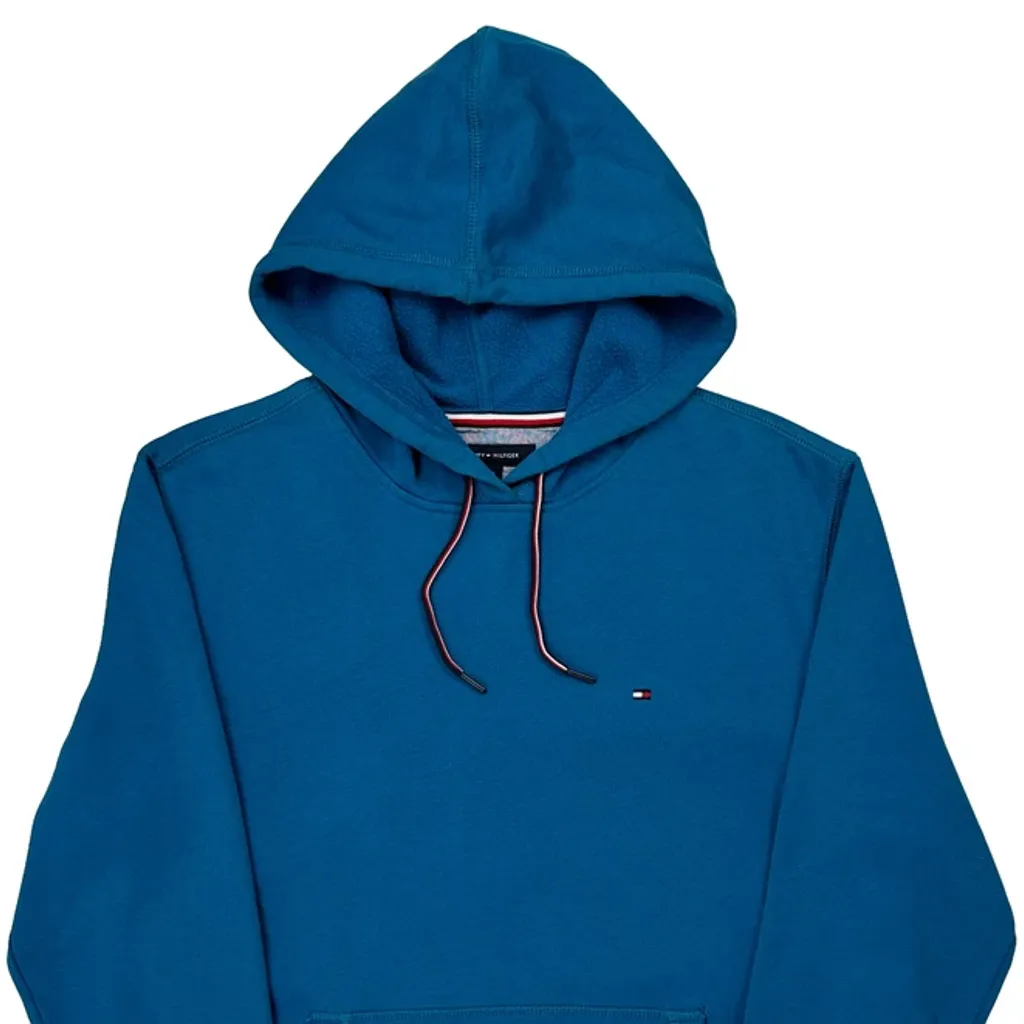 Tommy Hilfiger Hoodie - Large Blue Cotton - Image 4
