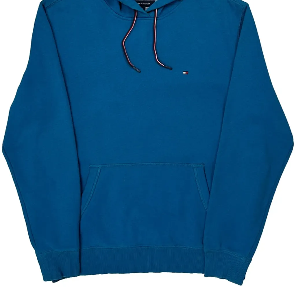Tommy Hilfiger Hoodie - Large Blue Cotton - Image 5