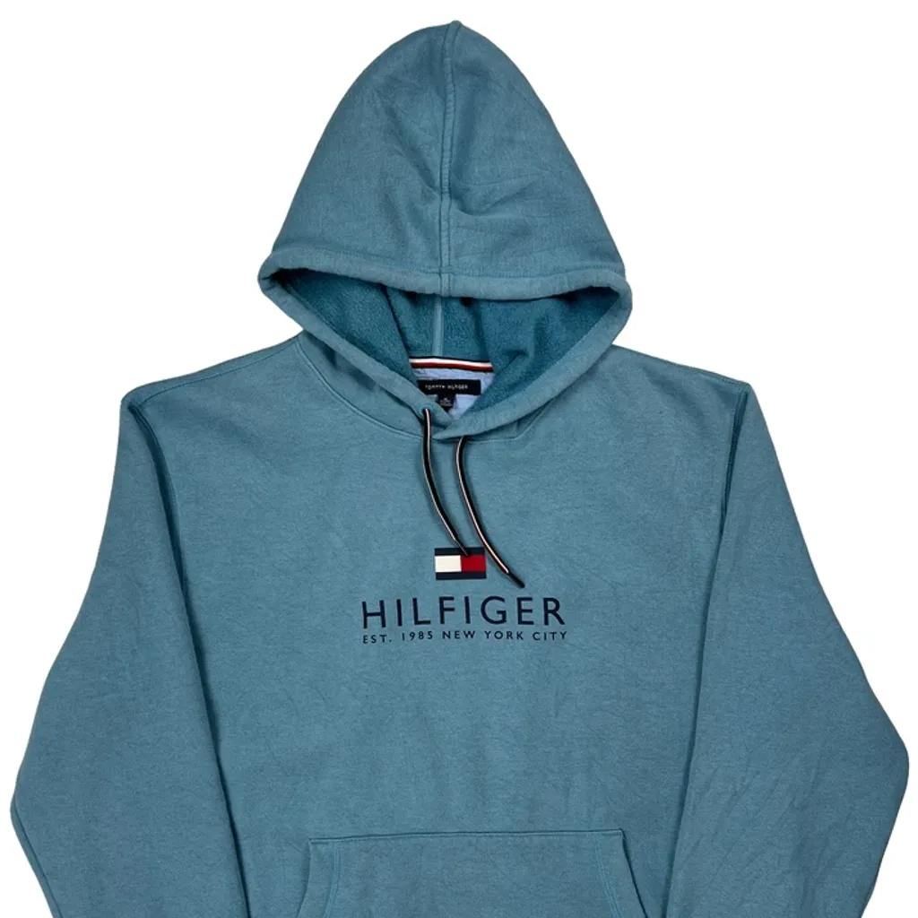 Tommy Hilfiger Hoodie - XL Blue Cotton - Image 5