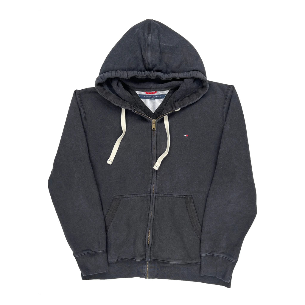 Tommy Hilfiger Hoodie - Large Gray Cotton Blend
