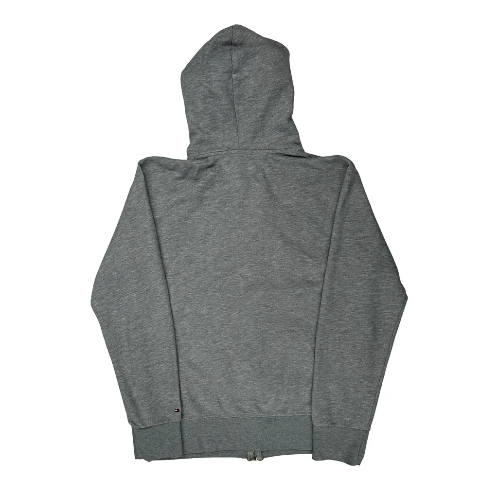 Tommy Hilfiger Hoodie - Large Gray Cotton Blend - Image 2