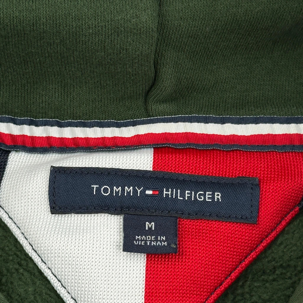 Tommy Hilfiger Hoodie - Medium Green Cotton - Image 3