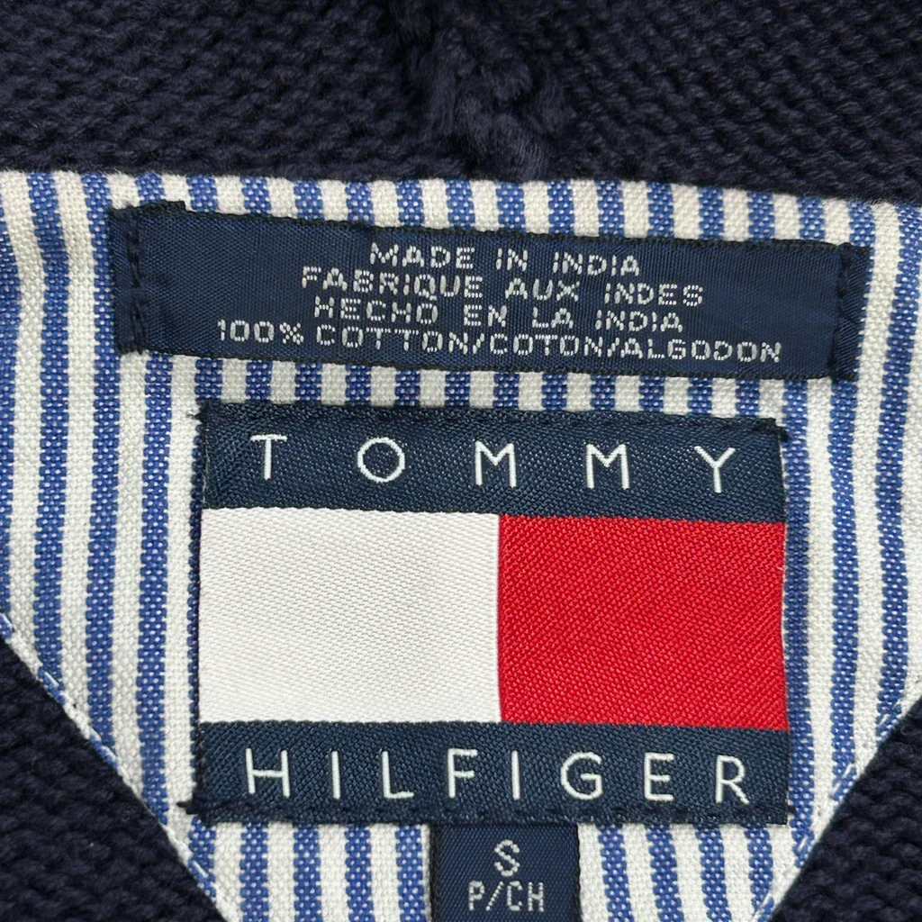 Tommy Hilfiger Hoodie - Small Navy Cotton - Image 3