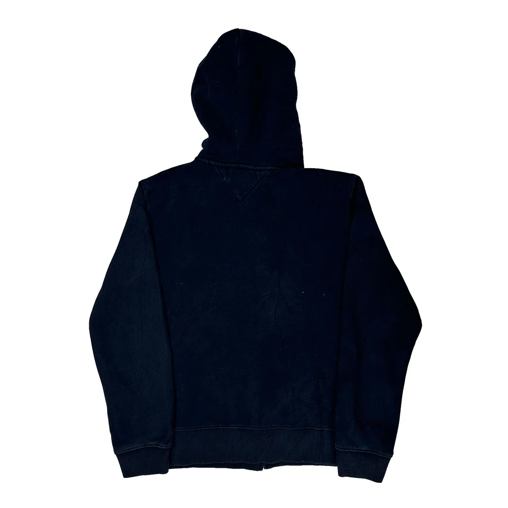Tommy Hilfiger Spellout Hoodie - XL Navy Cotton - Image 2