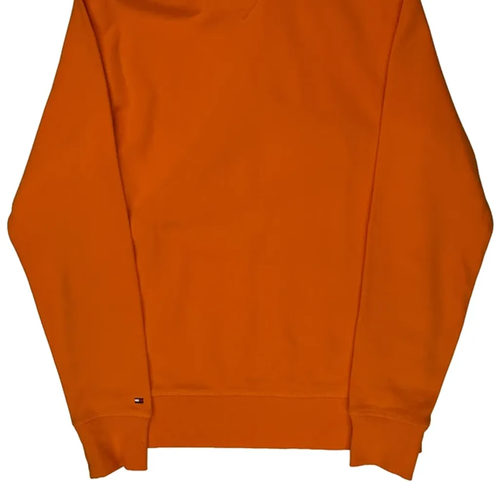 Tommy Hilfiger Hoodie - Medium Orange Cotton Blend - Image 6