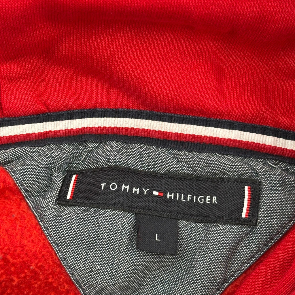 Tommy Hilfiger Hoodie - Large Red Cotton - Image 3