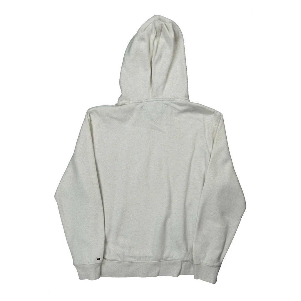 Tommy Hilfiger Hoodie - Large White Cotton - Image 2