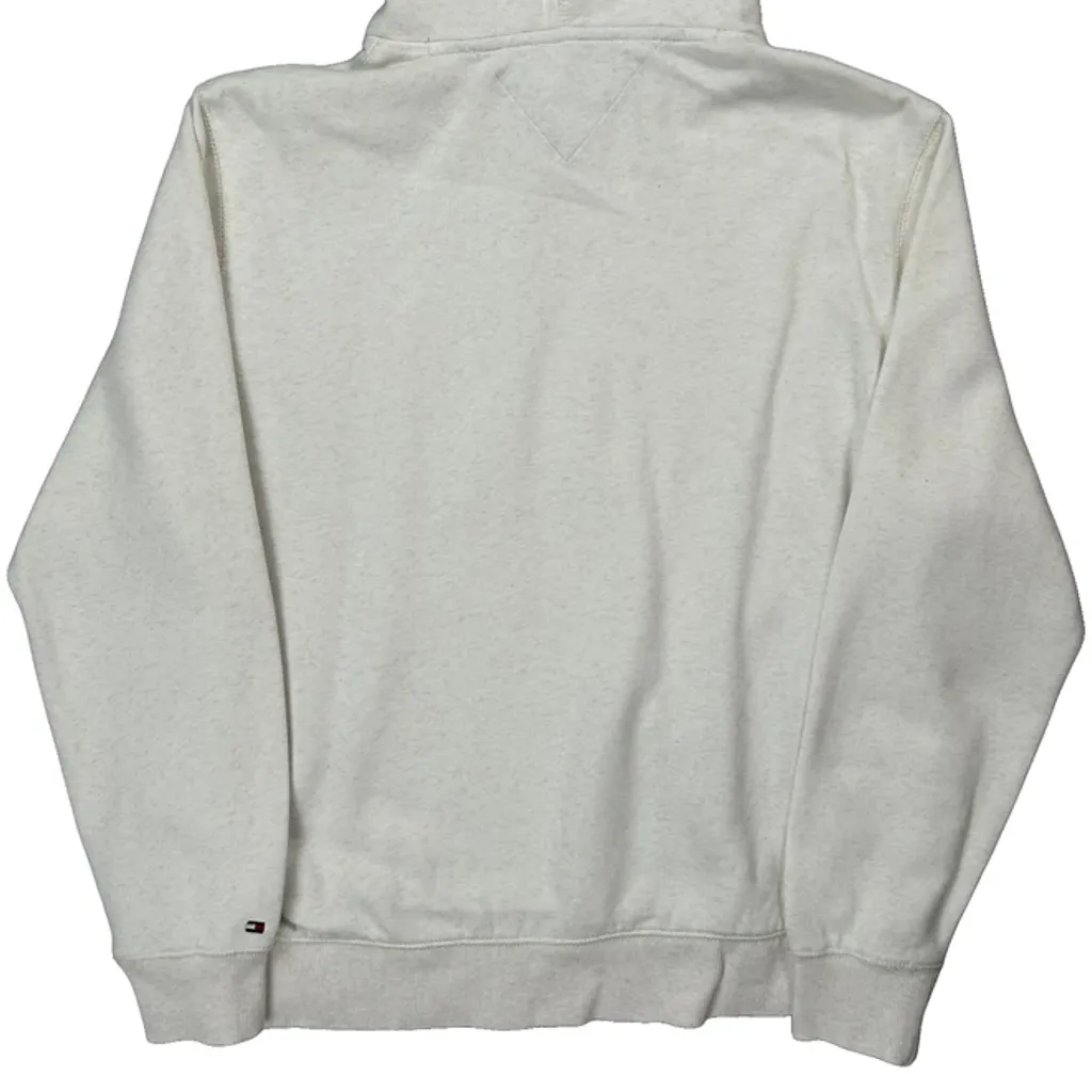 Tommy Hilfiger Hoodie - Large White Cotton - Image 7