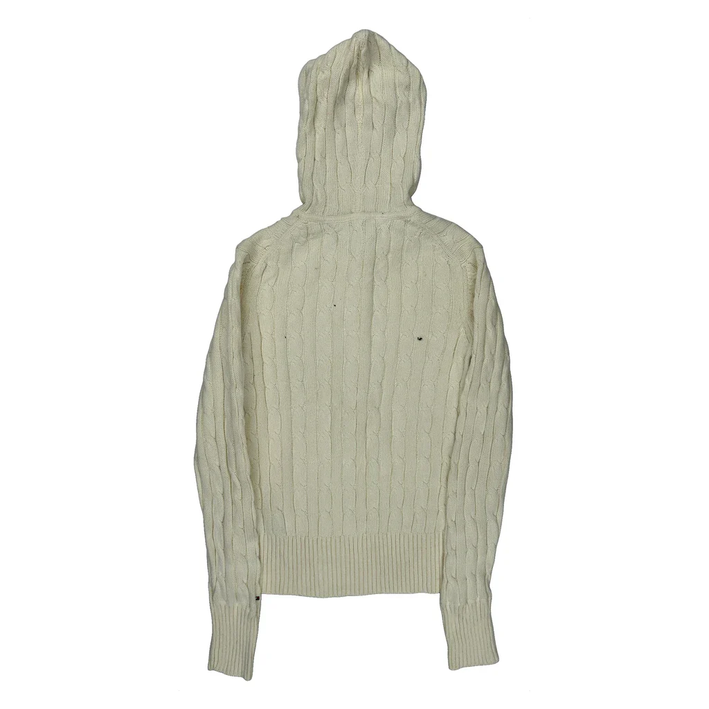 Tommy Hilfiger Hoodie - Medium Cream Cotton - Image 2
