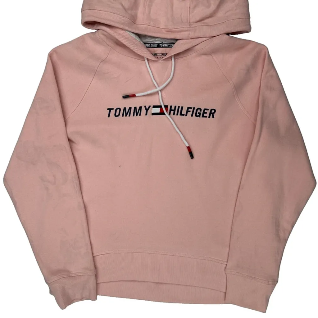 Tommy Hilfiger Hoodie - Medium Pink Cotton - Image 4
