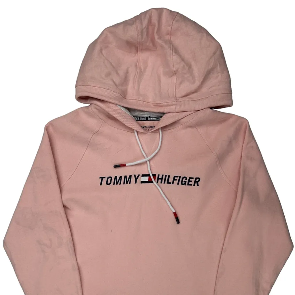 Tommy Hilfiger Hoodie - Medium Pink Cotton - Image 5
