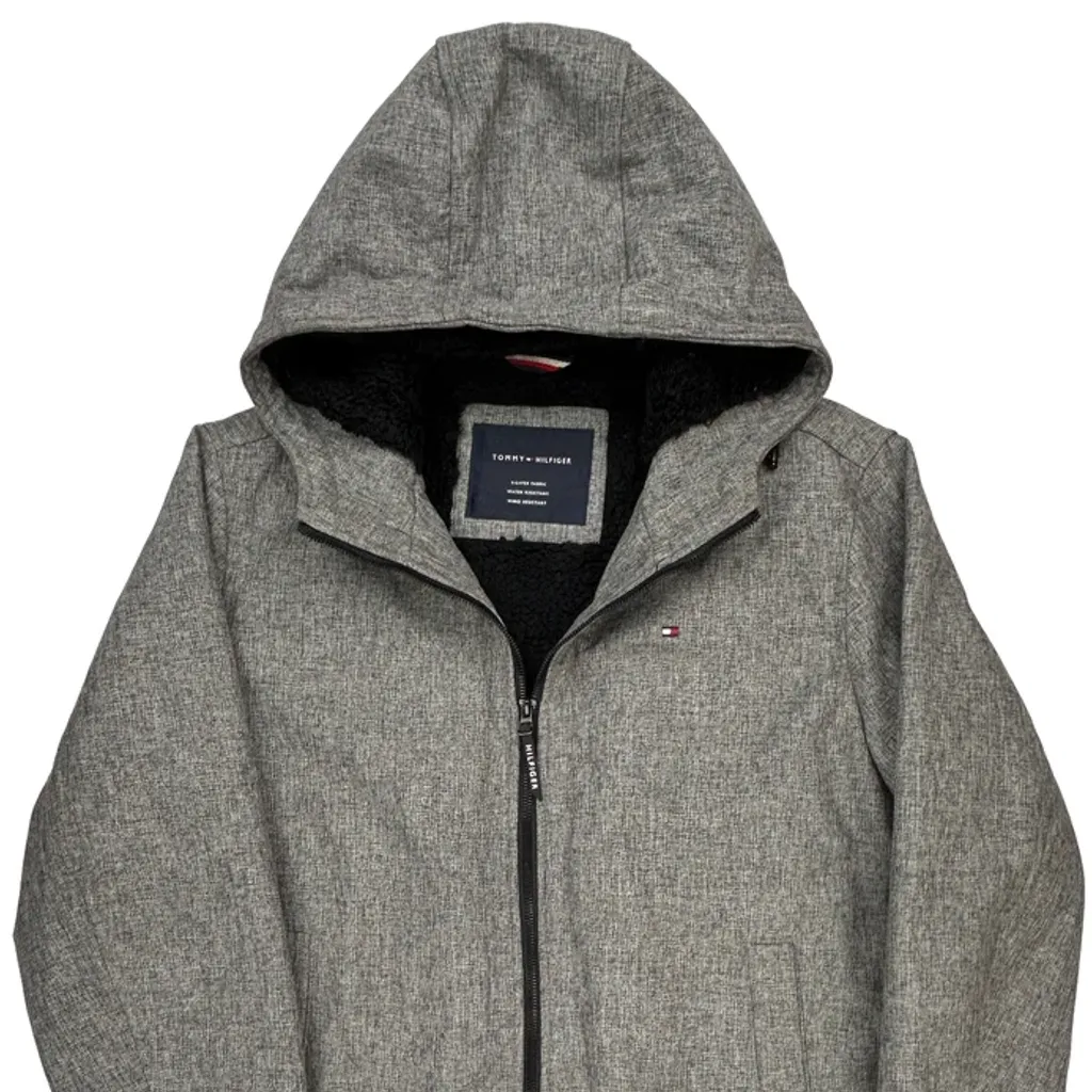 Tommy Hilfiger Jacket - Large Gray Polyester - Image 5