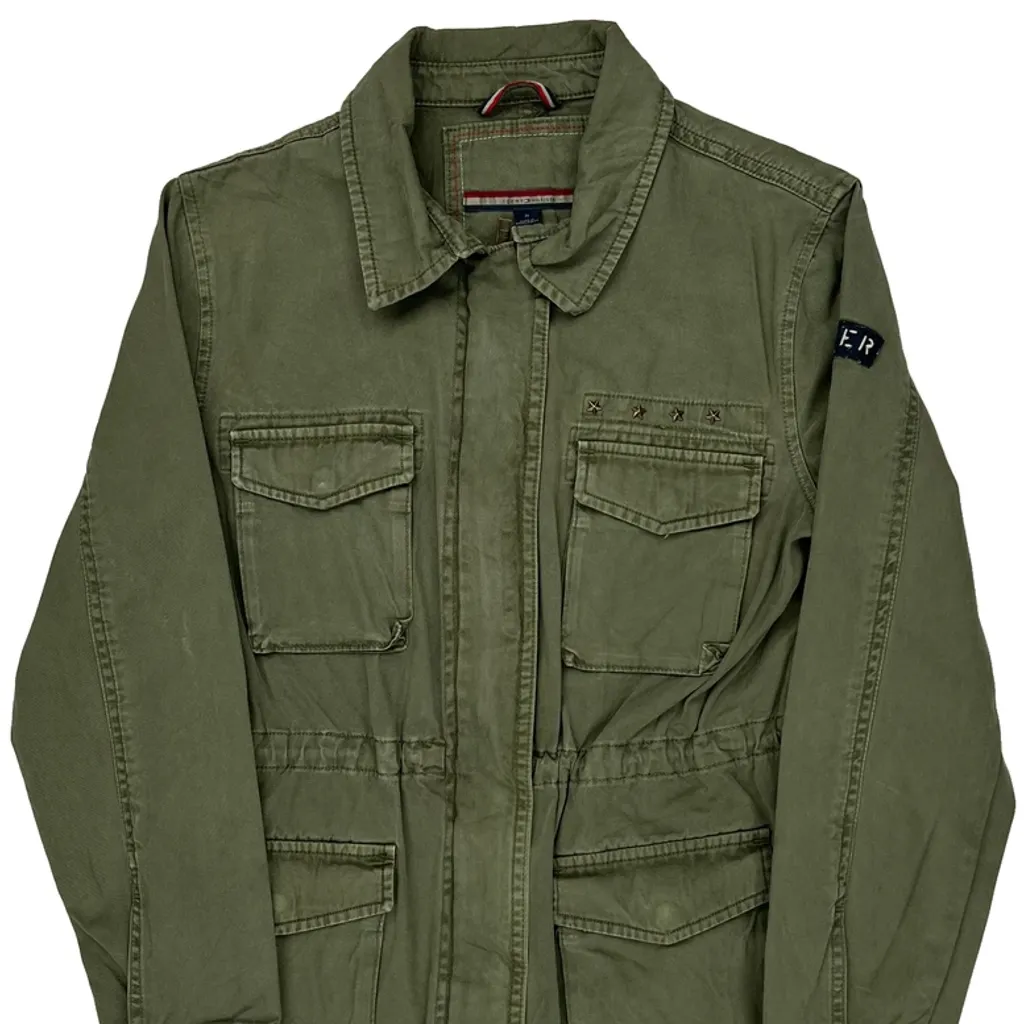 Tommy Hilfiger Military Field Jacket - Medium Green Cotton - Image 4