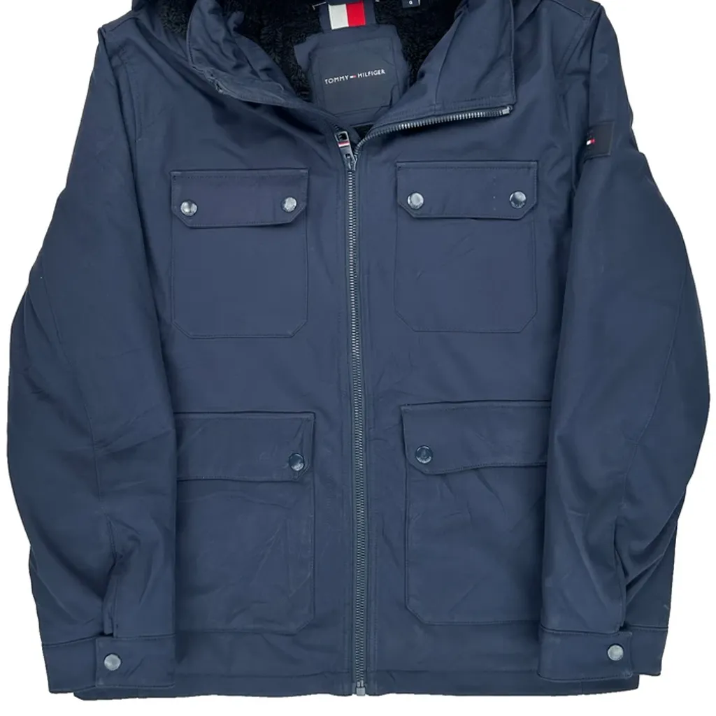 Tommy Hilfiger Field Jacket - Large Navy Polyester - Image 4