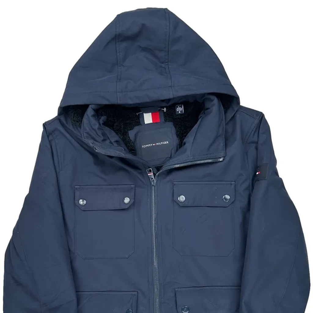 Tommy Hilfiger Field Jacket - Large Navy Polyester - Image 5