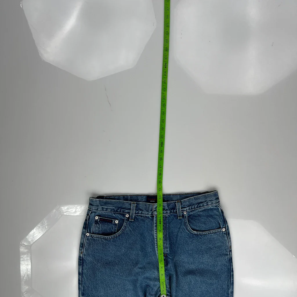 90s Tommy Hilfiger Jeans - 32W 28L Blue Denim - Image 4