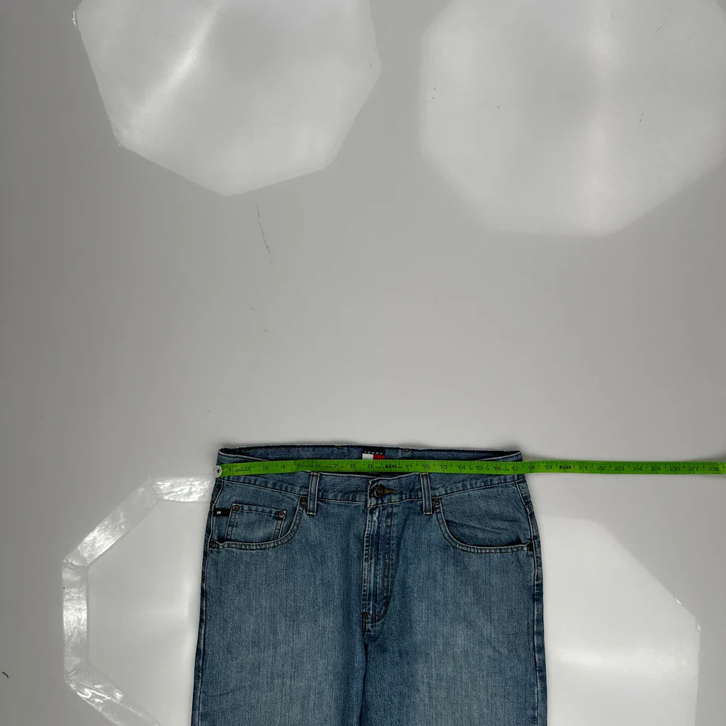 90s Tommy Hilfiger Jeans - 34W 31L Blue Cotton - Image 3